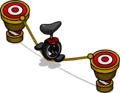 The Unicycle Tightrope oriented towards left.
