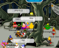 The yellow puffle in the Forest during the 2007 Halloween Party