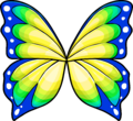 Green Butterfly Wings Prize Booth