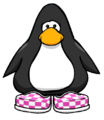 The Pink Checkered Shoes on a player card.
