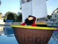 Rockhopper riding on a "homemade Migrator".