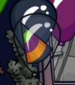 The 6th Anniversary Hat inside a balloon.