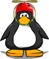 The Class Clown Helmet on a player card.