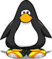 The Candy Corn Shoes on a player card.