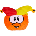 The Orange Puffle with the Jingle Jangle Hat.