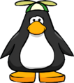 A penguin wearing a Green Propeller Cap.
