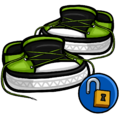 Green Untied Sneakers