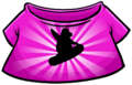 Pink T-shirt with a snowboarder