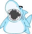 Sharks' Mascot Costume Penguin at Work