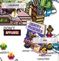 HA! Penguins don't like you! And the applause button!