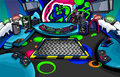 During the Dance-A-Thon.