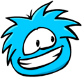 A Blue Puffle as seen in Puffle Roundup.