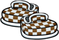 Brown Checkered Shoes