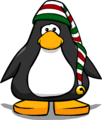 The Candy Cane Hat on a player card.
