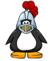 The Knight Helmet on a player card.
