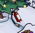 Fire extinguisher at the Dock (Holiday Party 2009).