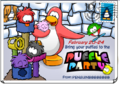 Puffle Party postcard