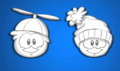 A preview of puffle hats.