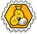 The stamp earned for obtaining the Snow Gem.