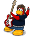Stompin' Bob, a famous penguin and head member of the Penguin Band.