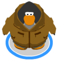 The Leather Outdoors Jacket in game.