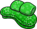 Green couch with stars