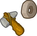 The "Hammer and Wheel" emoticon Prehistoric Party 2014