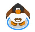 The I Heart My Brown Puffle T-Shirt in-game.