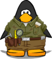 The Archaeologist Outfit on a player card.