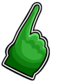 Green Foam Finger