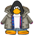 The Outdoorsy Jacket on a player card.