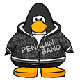 The Black Penguin Band Hoodie as seen on a player card.