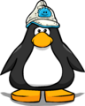 The Blue Puffle Hat on a player card.