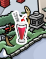 The pin's location.