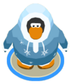 The Snowy Night Parka in-game.