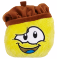 Chocolate Beret Hat on the Yellow Puffle.