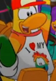 The I Heart My Rainbow Puffle T-Shirt, as seen in Hollywood Party Video.