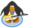 The Yellow Bass Guitar in-game.