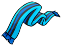 Blue Striped Scarf Secret item