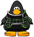 The Green Grid Hoodie on a player card.