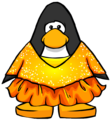 The Gold Figure Skating Dress on a player card.