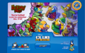 The first log-in screen advertising the Holiday Party 2010.