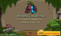 The third Exit Screen, featuring the Waterfall igloo item.