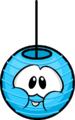The Cheeky Lantern as a blue puffle.