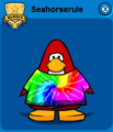 A Player Card showing the Tie-Dye Shirt.