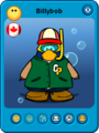 Billybob's player card on Club Penguin.