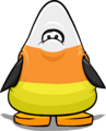 The Candy Corn Costume on a player card.