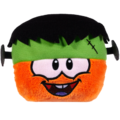 4" Orange Puffle with Franken Hat.