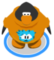 The Pixel Puffle Tee in-game.