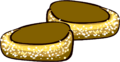 Gold Sparkle Loafers